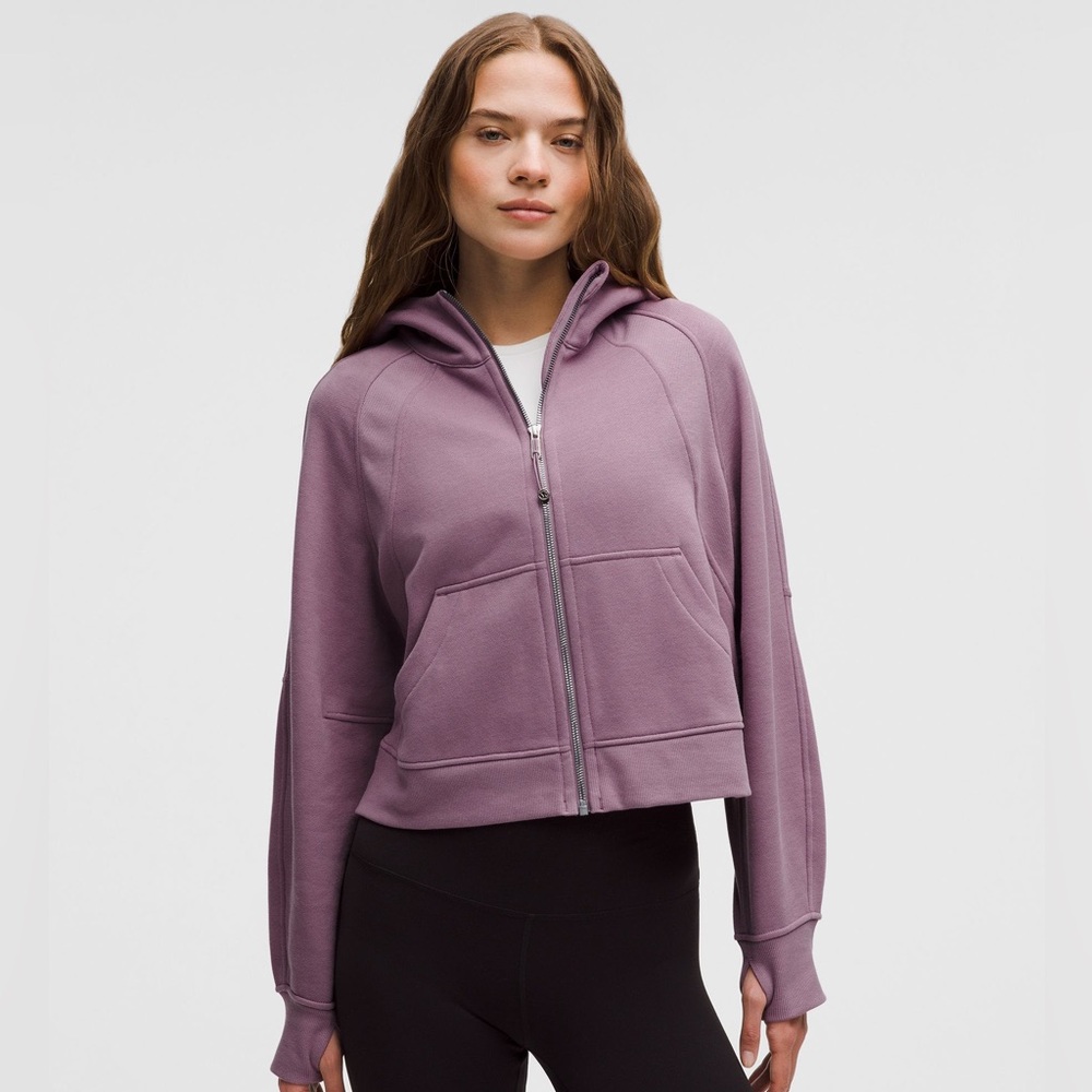 🆕 Lululemon Scuba Oversized Full Zip Hoodie Lavender Lux/Mirror Silver